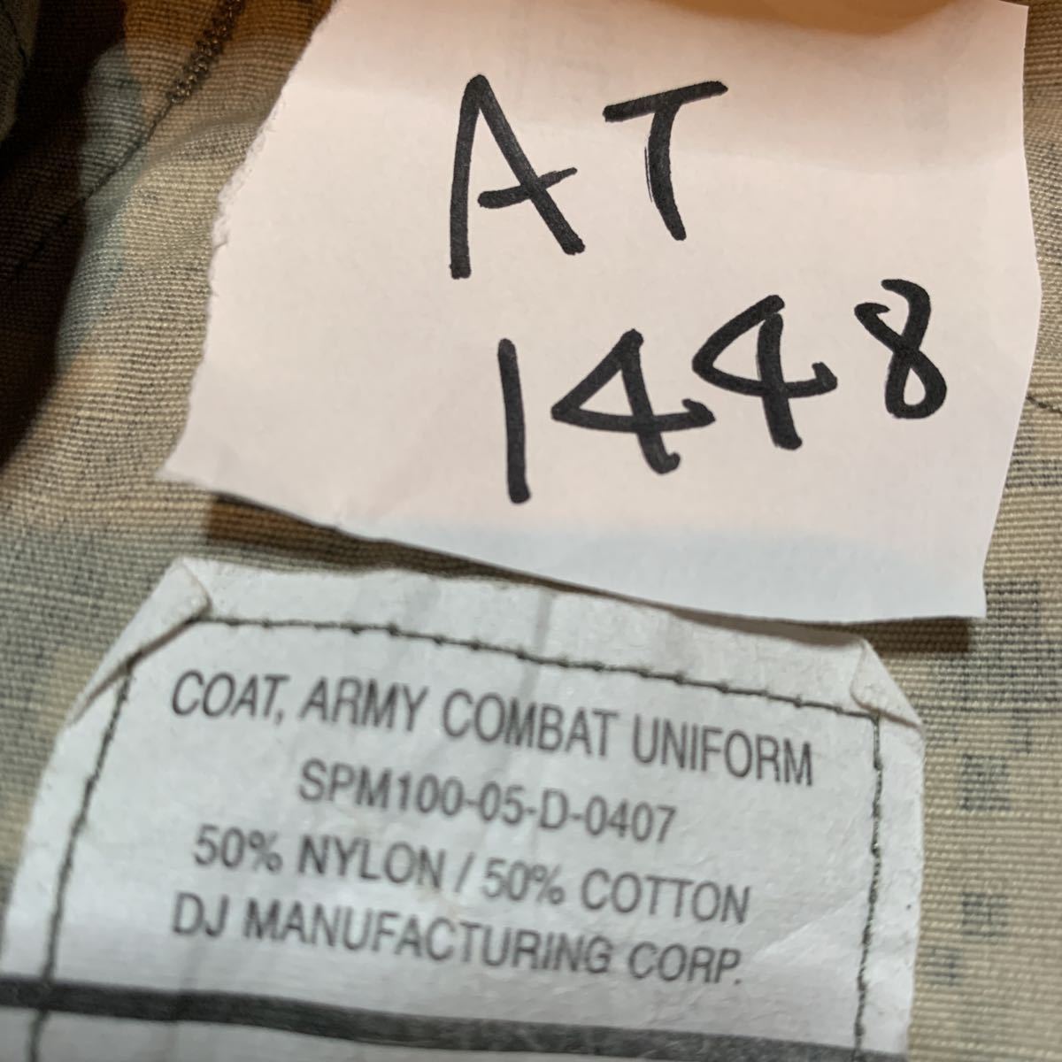 米軍放出品　アメリカ陸軍　MILITARY ACUデジタル迷彩コンバットジャケット L/R 古着 中古_画像5