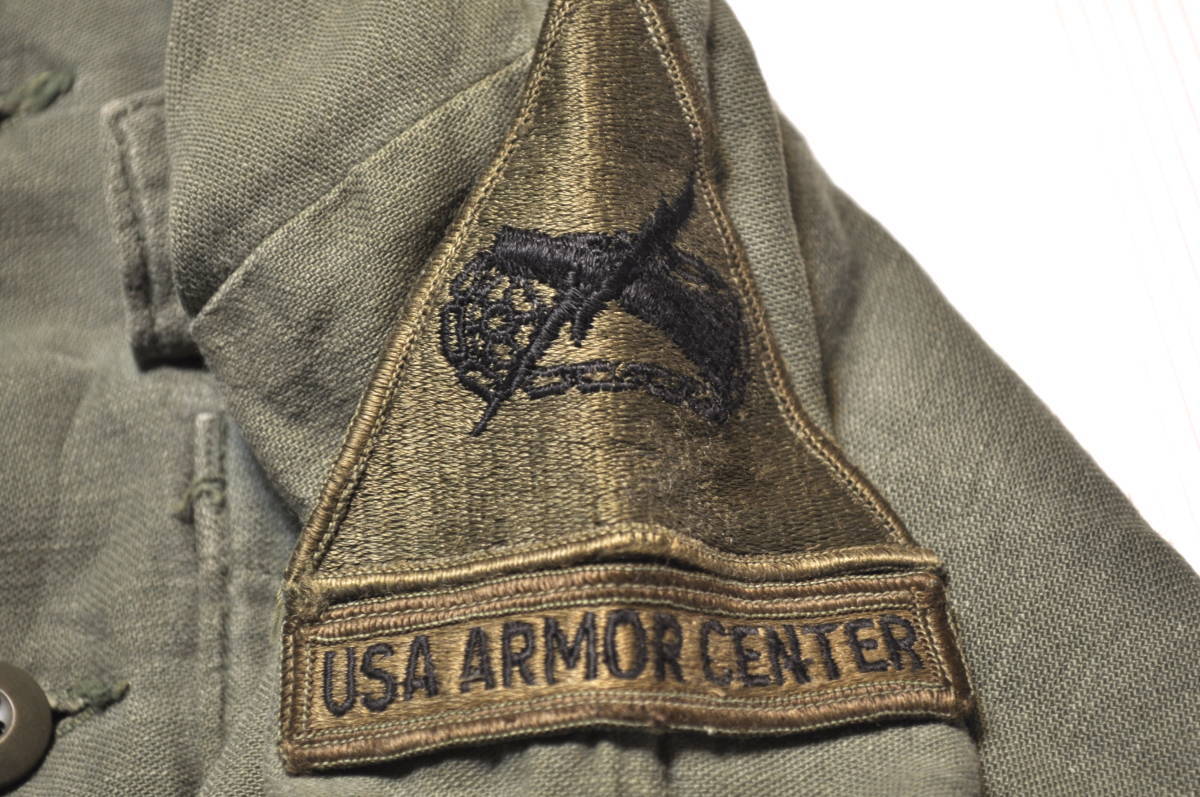 70年代 米軍放出品 OD迷彩 1974 ユーテリティージャケット 上着 ベトナム戦争 ナム戦 Lc1 Lc2 14 1/2x33 H_画像6