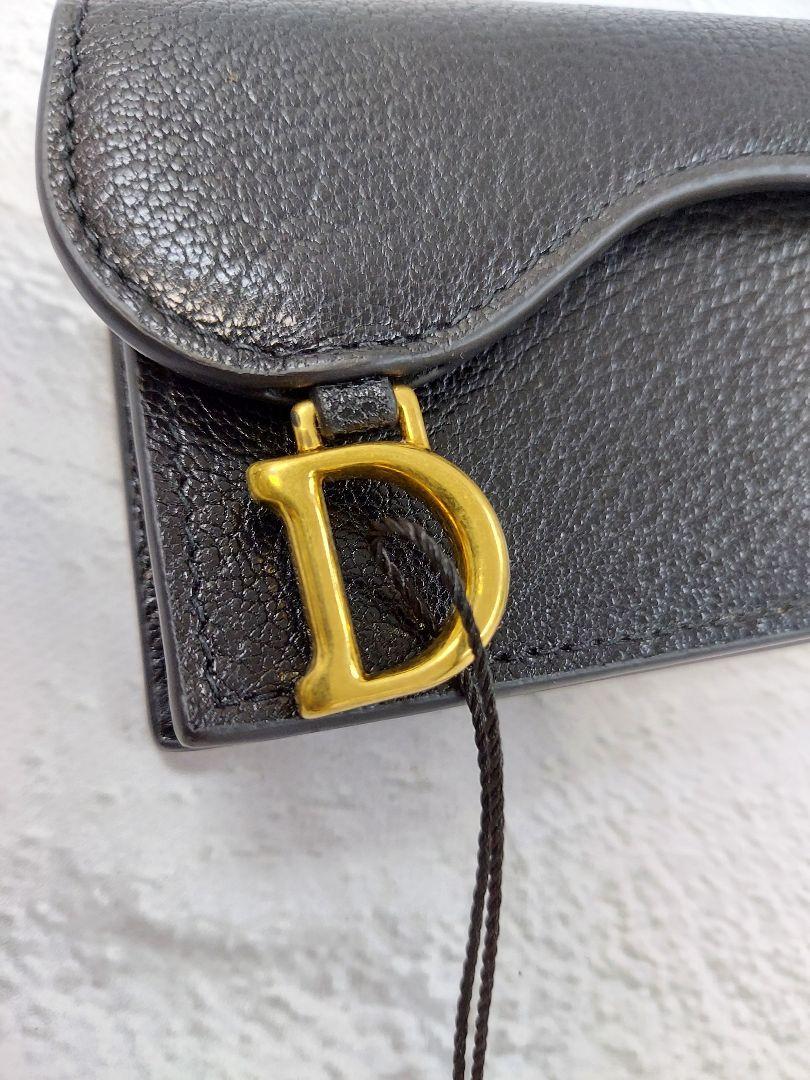 【未使用品】909 Dior ディオール SADDLE フラップ カード ホルダー_画像8
