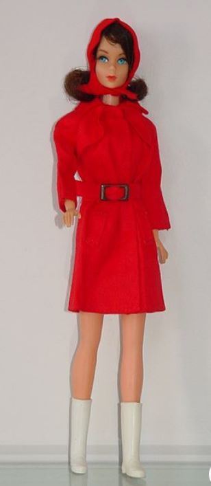 Barbie バービー ヴィンテージ OUTFIT:RED FOR RAIN #3409 Complete(すべて揃っています。) 817