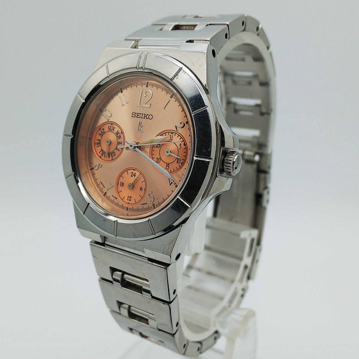 送料無料【電池交換済】 セイコー SEIKO ルキア LUKIA トリプル 送料無料【電池交換済】 セイコー SEIKO ルキア LUKIA トリプル