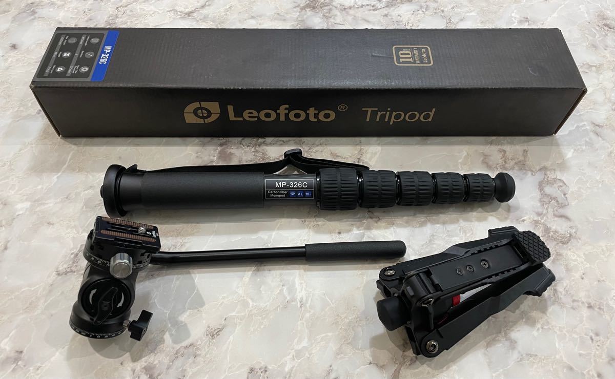 Leofoto MP-326C&BV-1R雲台&VD02自立脚カーボン6段一脚 | alfasaac.com