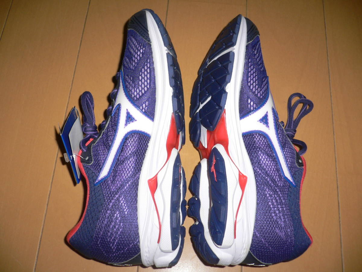 * new goods Mizuno lady's running shoes wave rider 21 J1GD180302 violet 23.0cm purple 23 centimeter jo silver gWAVE RIDER*