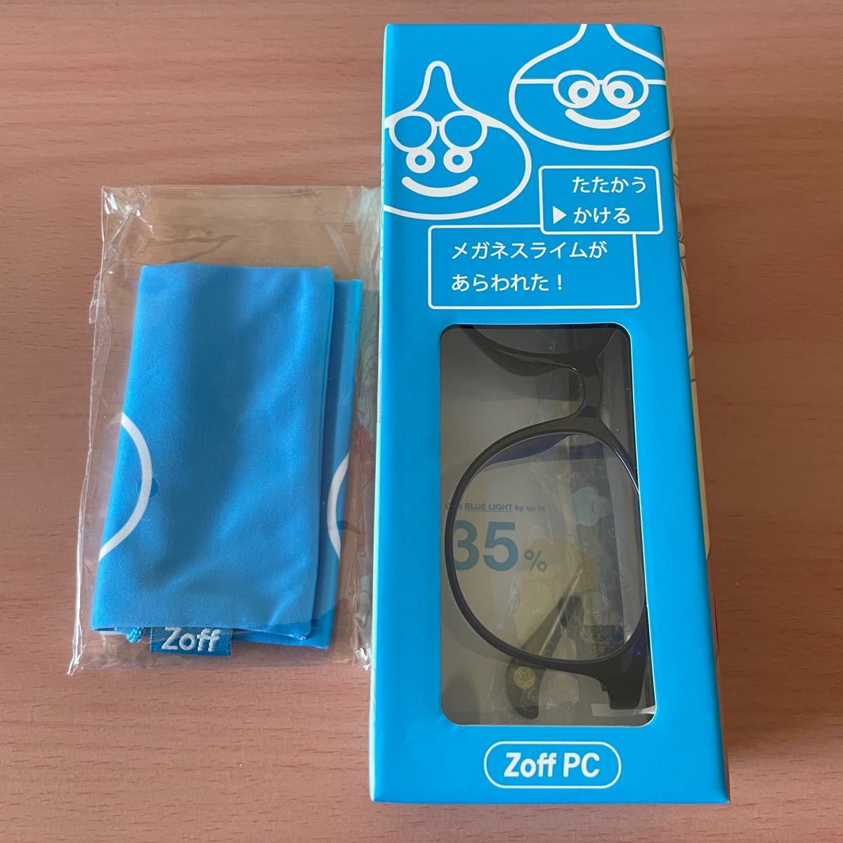 夏・お店屋さん 新品未開封 ドラゴンクエスト Zoff PC メガネ ブルーライトカット サングラス/メガネ 新品未開封 Zoff スライムモデル ブルーライトカット 35% ドラクエ10