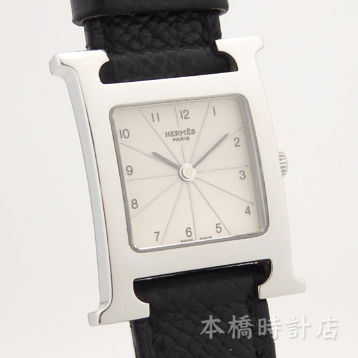 【中古】エルメス　HERMES　Ｈウォッチ　ラムサス　HH1.210　レディース　箱・保証書付　機械点検・電池交換済み_画像2