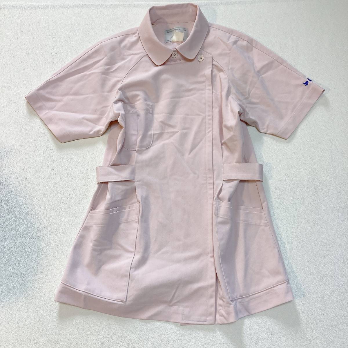 N5 ナース服 まとめ 5点セット ワンピース 上着 水色 白 ピンク 看護師 コスプレ ナース 制服 M L LLの画像3