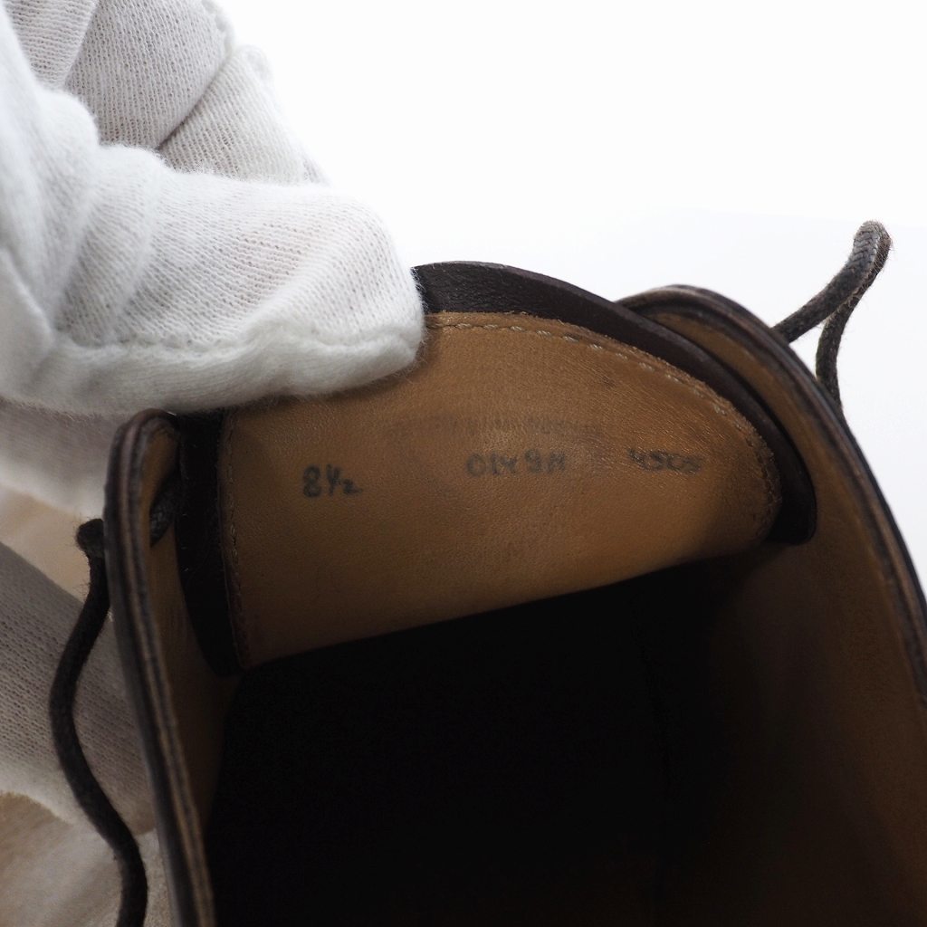 ベルルッティ Berluti アレッサンドロ ガレ レザーオックスフォード シューズ 革靴 カリグラフィ 8.5 27cm ベージュ メンズ_画像8