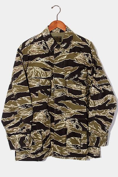 S 未使用品 21AW WACKO MARIA ワコマリア TIGERCAMO FATIGUE JACKET ( TYPE-1 ) ファティーグジャケット OLIVE オリーブ /■In2 メンズ_画像1