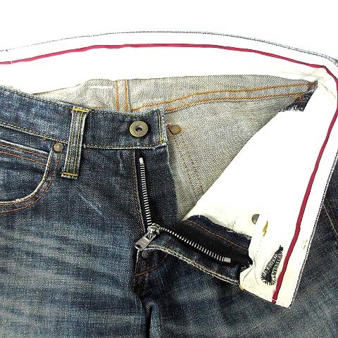  Factotum FACTOTUM Denim pants USED processing slim stretch jeans indigo 28 men's 