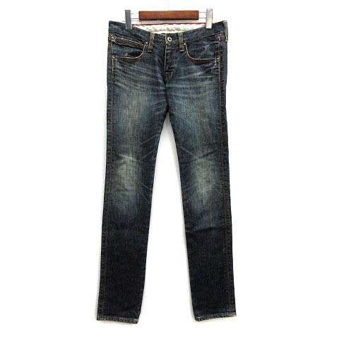  Factotum FACTOTUM Denim pants USED processing slim stretch jeans indigo 28 men's 