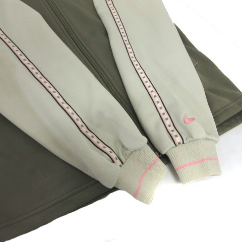  Nike  NIKE  пиджак   джерси  ... ... подъём   подставка  цвет   лого   вышивание    бок    линия   машина ...   серый  кузов   розовый  S  женский 