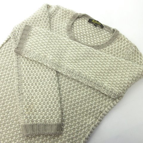 新発売】 長袖 セーター ニット パターン柄編み ベビーカシミヤ Piana