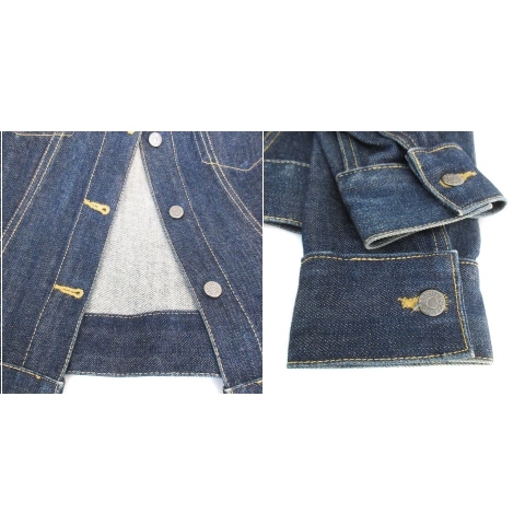  Proportion Body Dressing Denim jacket G Jean denim jacket middle height turn-down collar 7 indigo blue navy blue lady's 