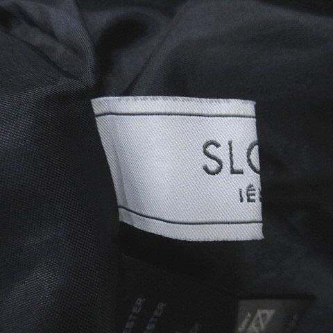 スローブ イエナ SLOBE IENA 台形スカート ミニ ウール 36 黒 ブラック /MS レディース_画像5