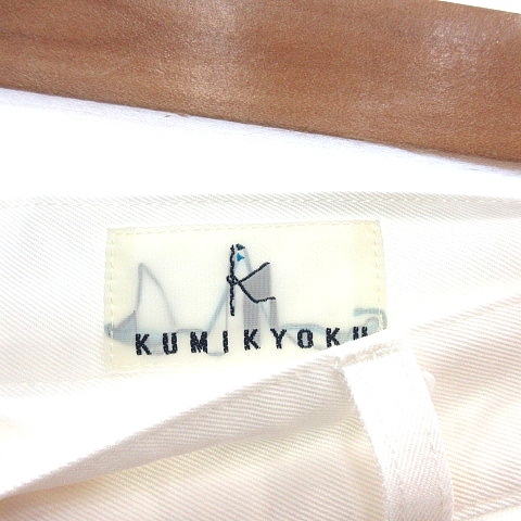 k Miki .k Kumikyoku KUMIKYOKU широкий брюки 2 белый белый /AU женский 