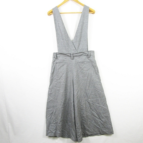  Aqua Girl aquagirl overall overall wide pants 2way stretch wool 38 gray kz4129 lady's 