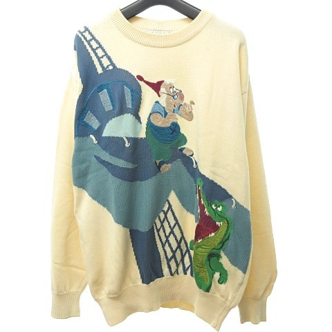  Iceberg ICEBERG Disney Mr. smi- вязаный свитер внутренний стандартный товар герой Peter Pan Disney Vintage 90\'s 3