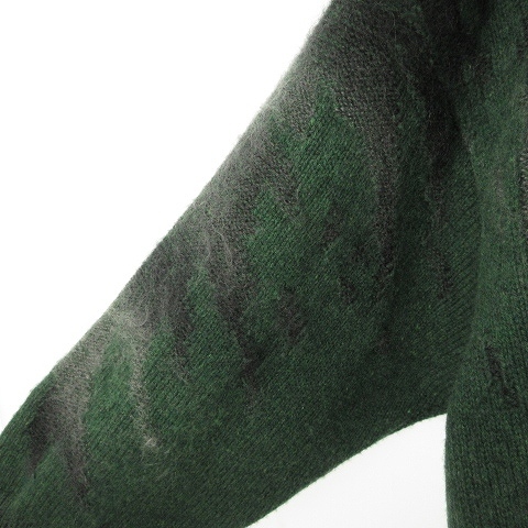 アマチ amachi. 21AW Rainy Pattern Knit Cardigan モヘヤ レイン