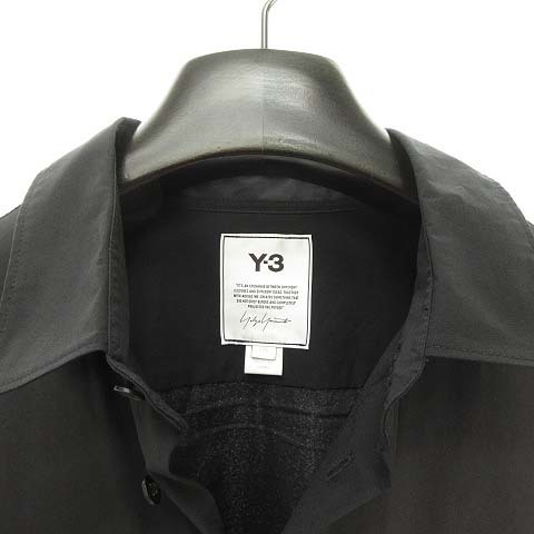 ワイスリー Y-3 ヨウジヤマモト HB3405 M CLASSIC C L BUTTON D SHIRT 21AW 美品 シャツ トップス 長袖 L ブラック 黒 メンズ_画像4