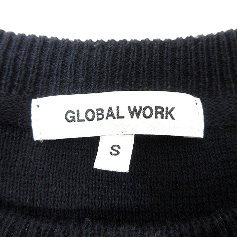 グローバルワーク GLOBAL WORK ニット セーター 長袖 S 紺 ネイビー /MN メンズ_画像5