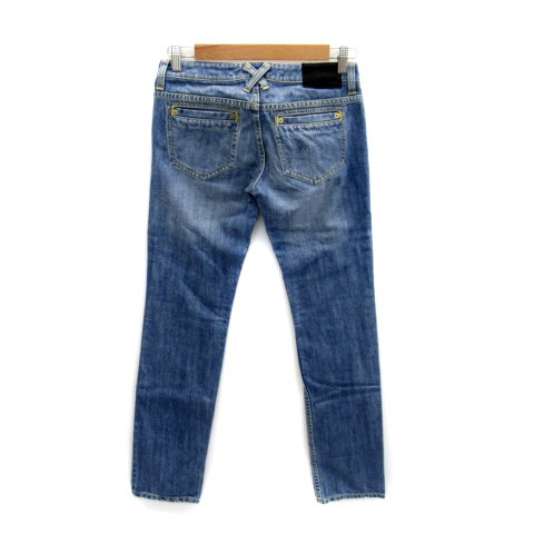  X-girl x-girl Denim брюки джинсы обтягивающий брюки длинный длина одноцветный 0 бледно-голубой голубой /SY11 женский 
