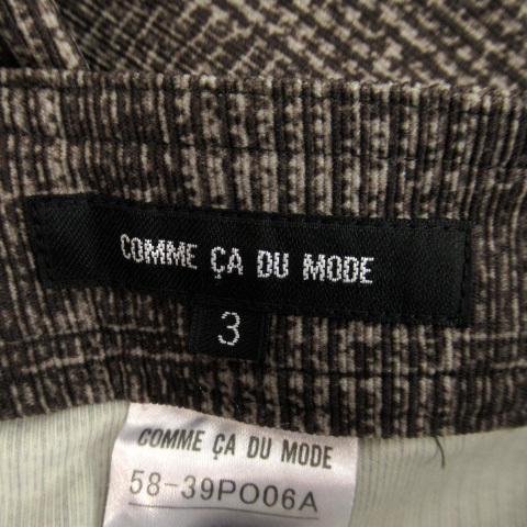  Comme Ca Du Mode COMME CA DU MODE обтягивающий брюки длинный длина в клетку стрейч 3 серый /SY19 #MO женский 