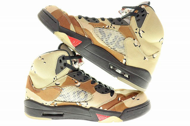 ナイキ NIKE AIR JORDAN 5 RETRO SUPREME DESERT CAMO 2015 28cm