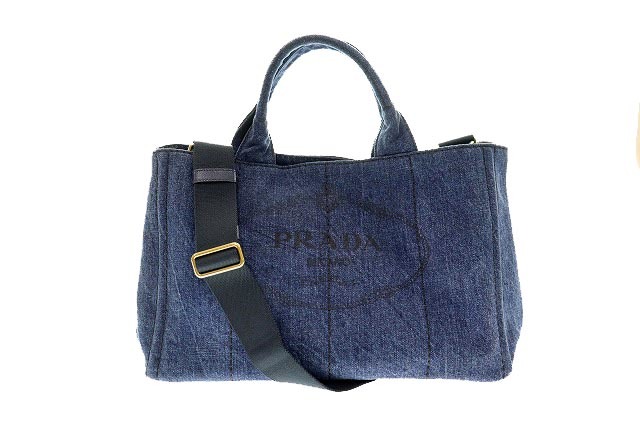 プラダ PRADA 2WAY デニム カナパ CANAPA 1BG642 トートバッグ M
