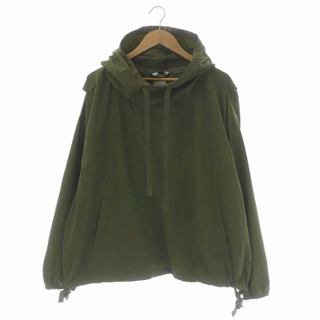 イエスタデイズ トゥモロウ YSTRDY'S TMRRW 20SS AGEING TAFFETA PHAT PARKA パーカー プルオーバー 長袖 ナイロン S カーキグリーン_画像1