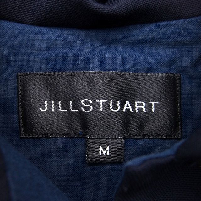 ジルスチュアート JILL STUART ステンカラー ジャケット ブルゾン ウール 毛 無地 シンプル M ネイビー 紺 /HT31 レディース_画像3