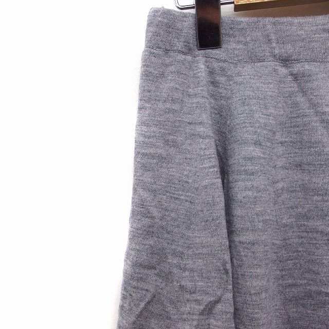  Nimes NIMES вязаный flair юбка Mini одноцветный шерсть серый пепел /FT39 женский 