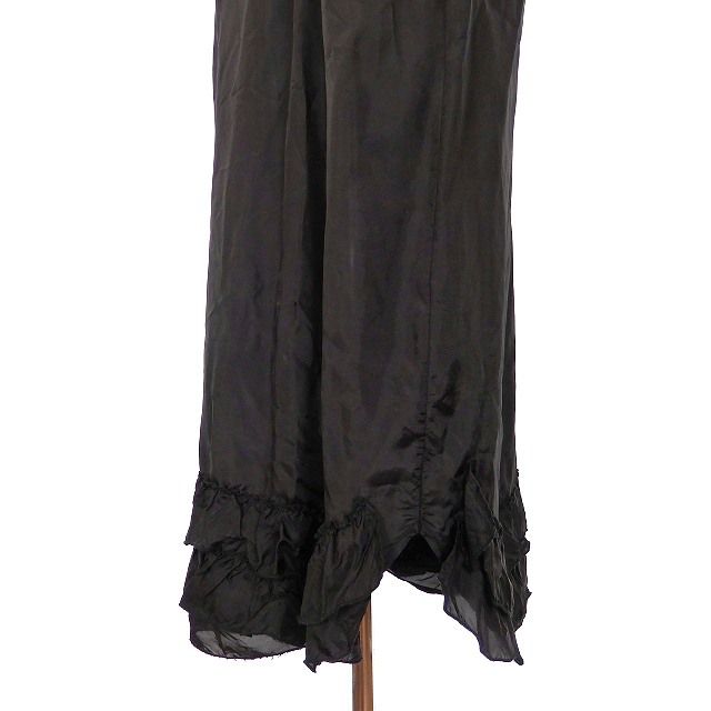 トーガ プルラ TOGA PULLA キュプラ ロングワンピース ドレス ONE ブラック 黒 日本製 TP61-FH517 レディース_画像3