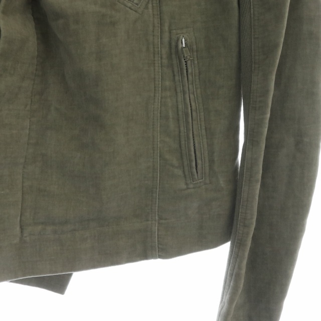 リックオウエンス Rick Owens ベルベット バイカー ジャケット ジップ