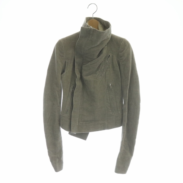 リックオウエンス Rick Owens ベルベット バイカー ジャケット ジップ