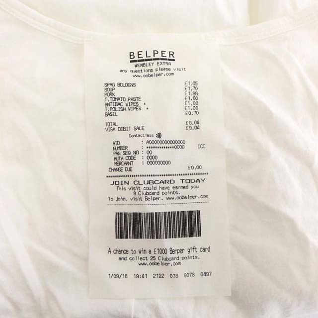 ベルパー BELPER 22SS コットン Tシャツ 半袖 1 白 ホワイト /HK ■OS ■SH レディースの画像3