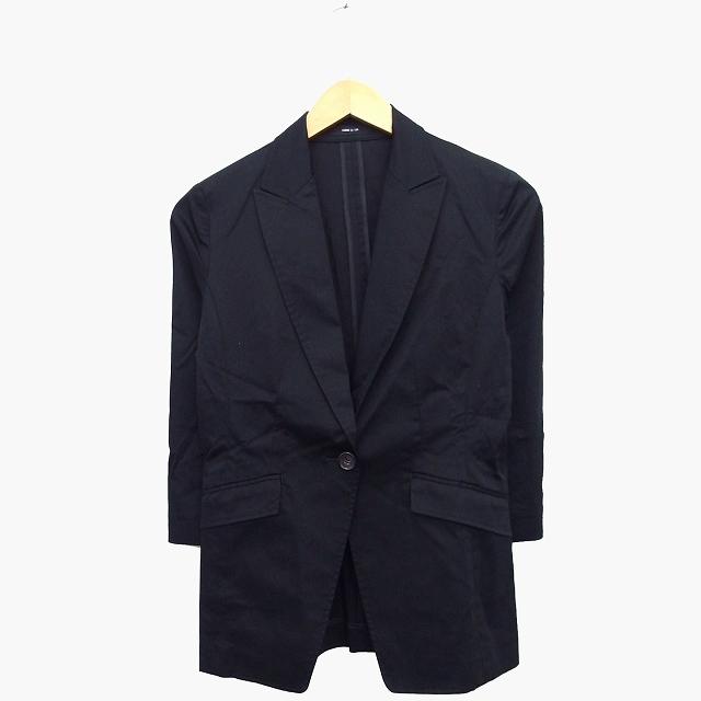  Comme Ca Ism COMME CA ISM tailored jacket single plain simple piping black black /HT18 lady's 