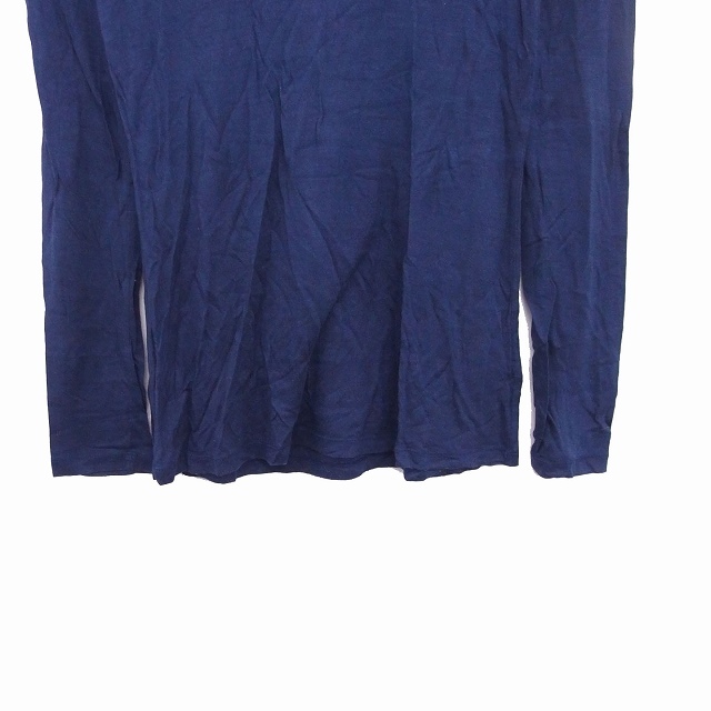 ブランシュール BLANCHEURLUXE カットソー Tシャツ 長袖 シンプル F ネイビー 紺 /KT43 レディース_画像5