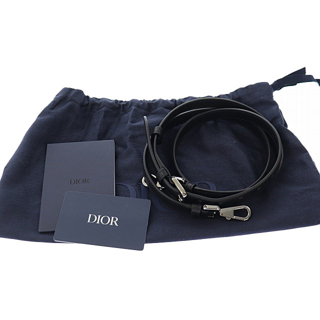  Dior Dior Drawstring Bucket Bag Nylon nylon draw -stroke ring bucket 2WAY pouch shoulder bag Small small Blue blue 