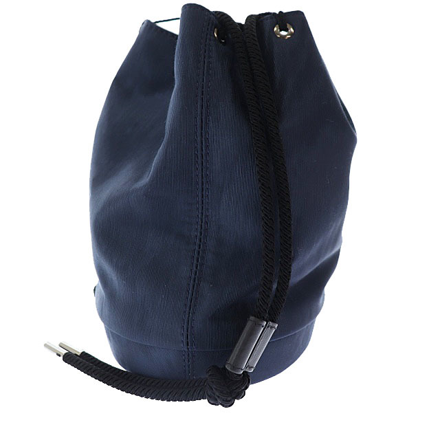 ディオール Dior Drawstring Bucket Bag Nylon ナイロン ドローストリング バケット 2WAY 巾着 ショルダー バッグ Small スモール Blue 青_画像3