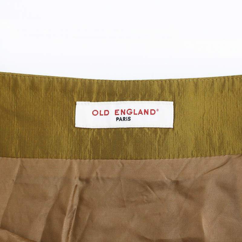 オールドイングランド OLD ENGLAND プリーツスカート フレアスカート ひざ丈 36 S ブラウン系 /OT8 レディース_画像4