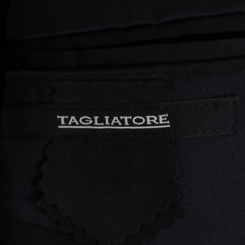 超熱 タリアトーレ TAGLIATORE メンズ 紺 L 総柄 ジップフライ パンツ