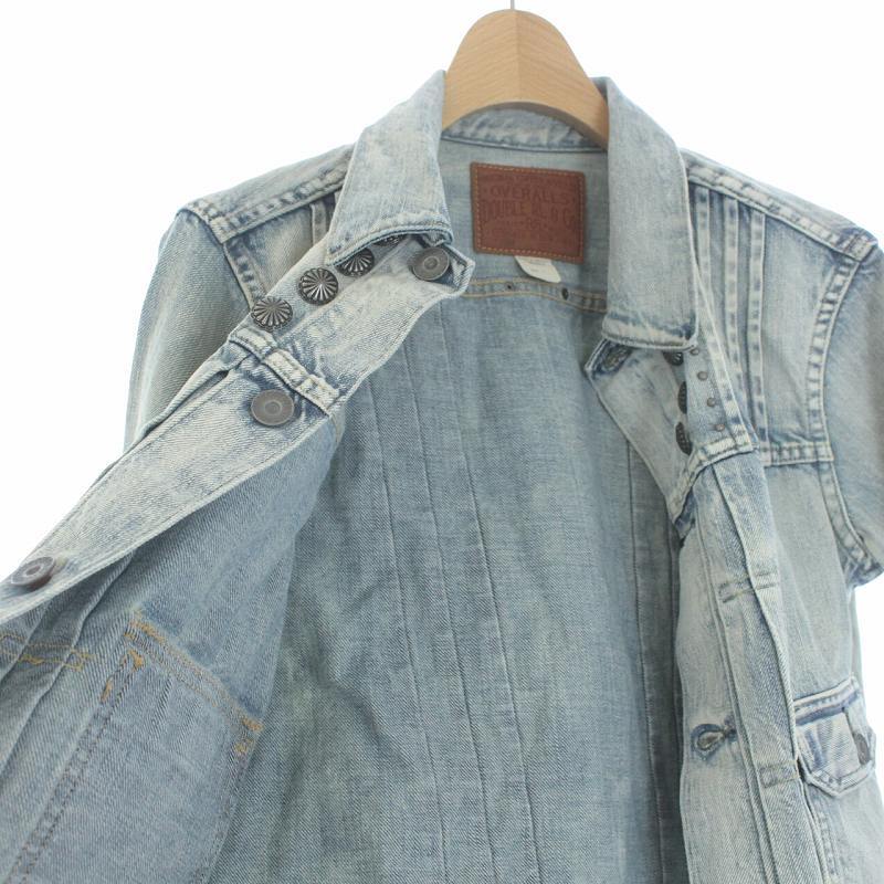 未使用品 ダブルアールエル RRL ラルフローレン Gジャン ジージャン デニムジャケット コンチョボタン 春アウター 1 S 青 レディース