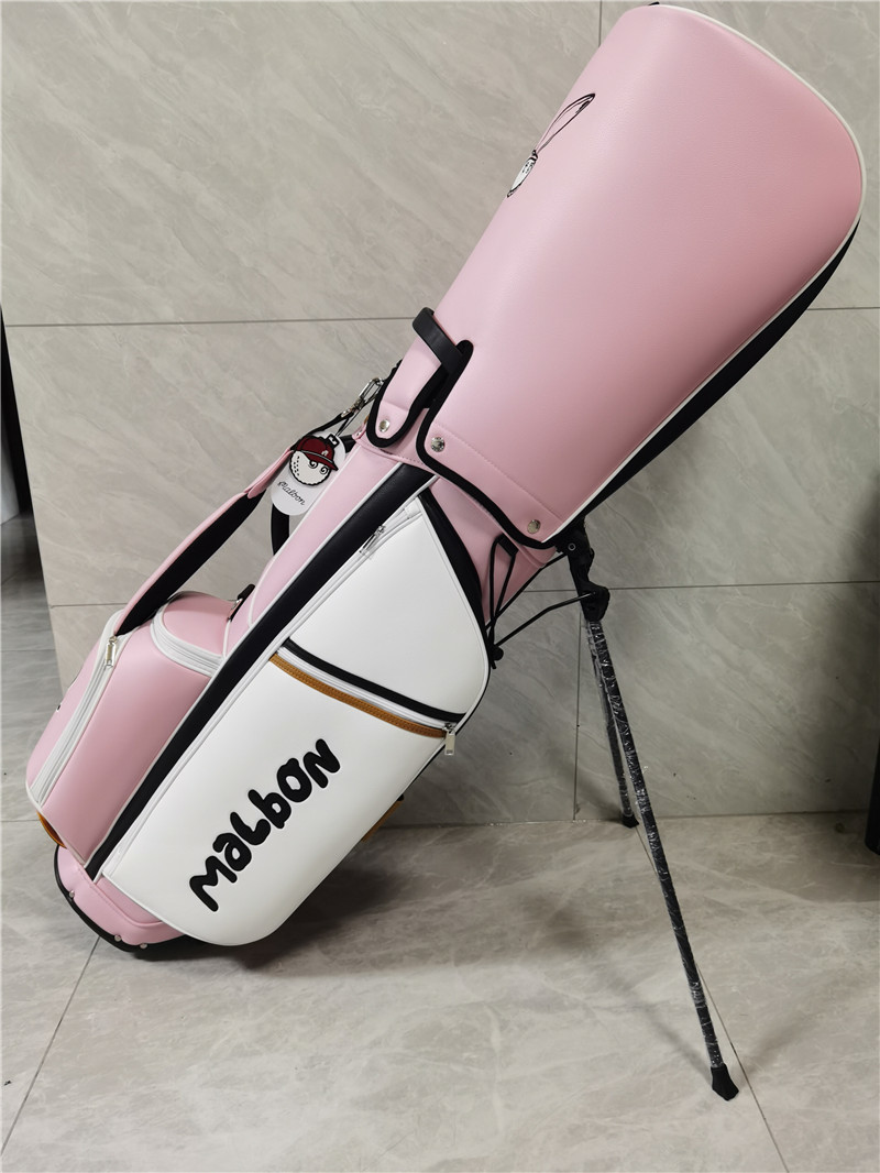 ★★★057 韓国　MALBON/キャディーバック ゴルフバッグ PU レザー,9型，3.5kg,スポーツゴルフバッグ