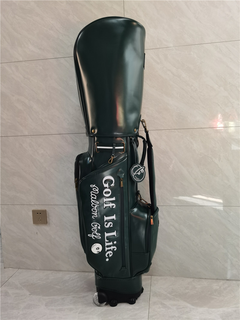 ★★★062 韓国　MALBON/キャディーバック Golf Bag ゴルフバッグ PU レザー,9型，4kg,スポーツゴルフバッグ