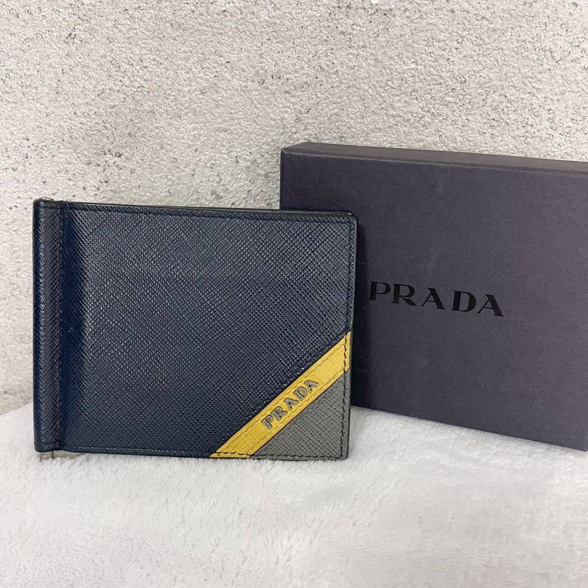 保管品 PRADA プラダ ２つ折り財布 カードケース 名刺入れ 