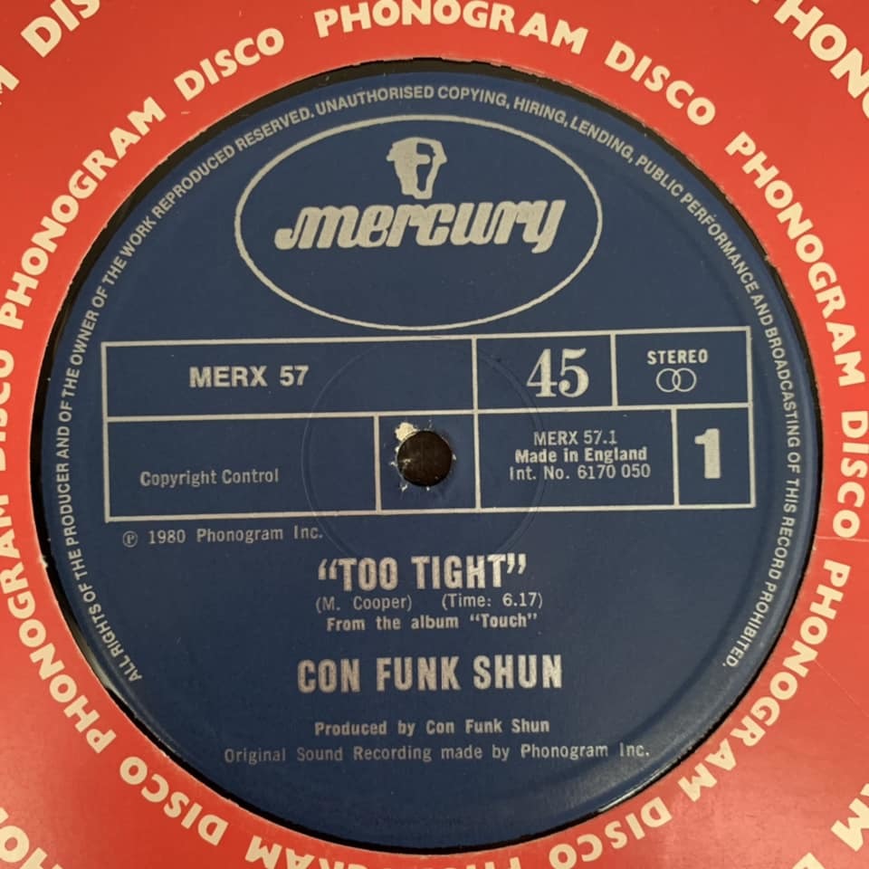 ◆ Too Tight - Con Funk Shun ◆12inch UK盤　ダンクラ定番ヒット!_画像1