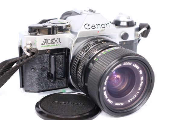 ★実用品★CANON キヤノン AE-1 PROGRAM + NEW FD 35-70mm F3.5-4.5 #1353