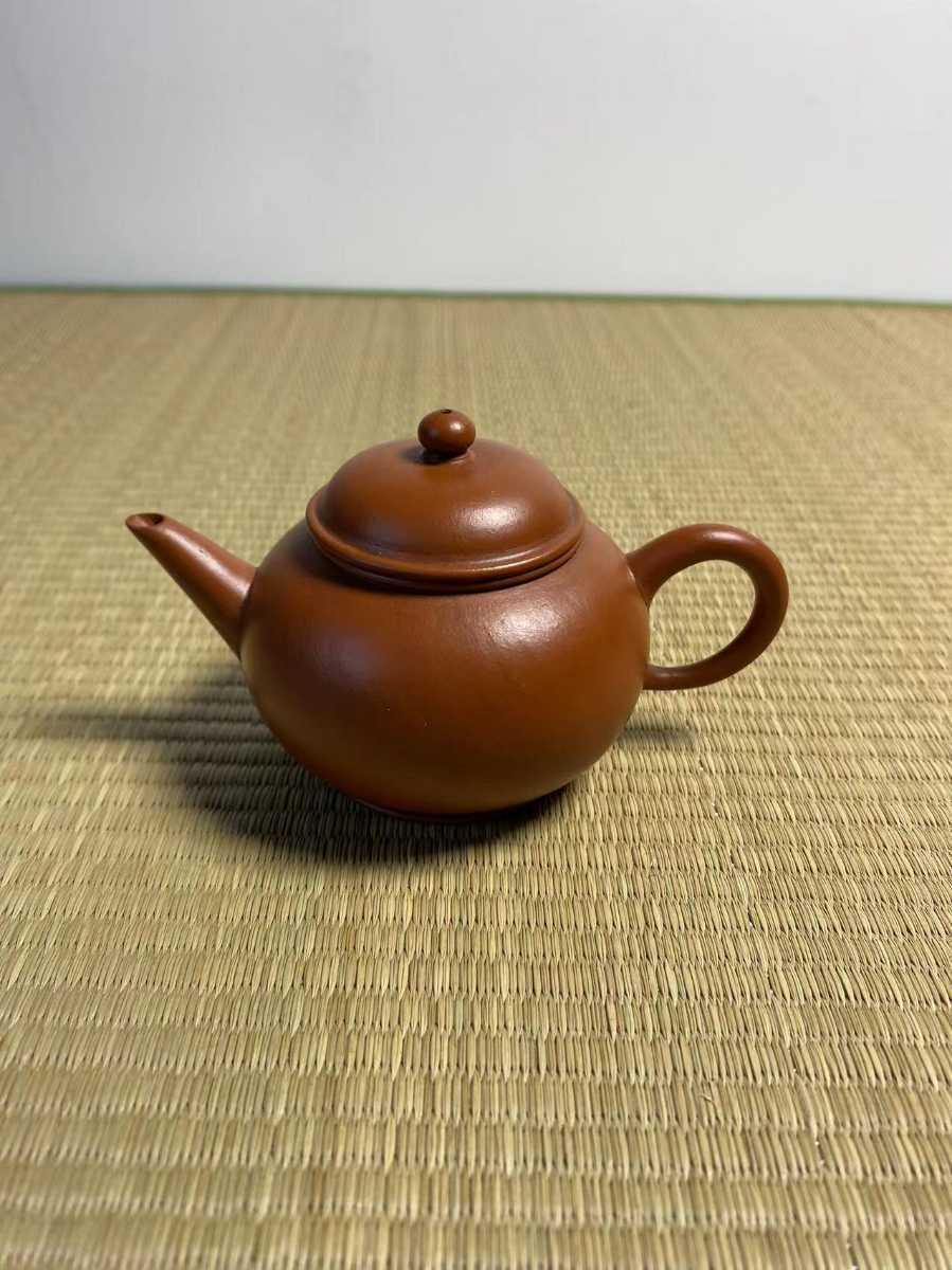 中国 煎茶道具 急須 紫砂 朱泥 孟臣 中国美術 紫泥 唐物 水平 ...