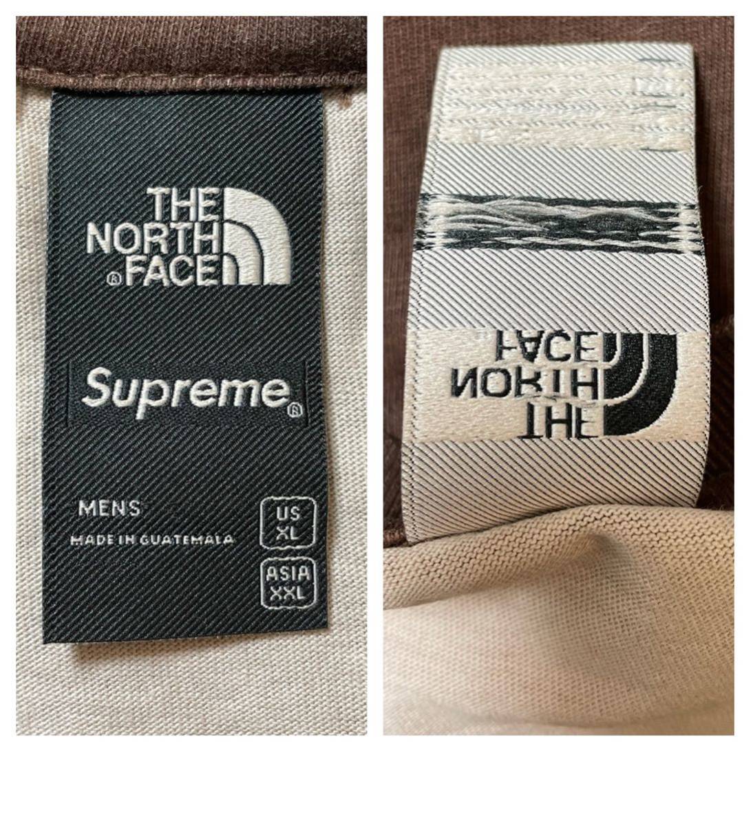 XL Supreme/The North Face Pigment Printed L/S Top Brown 22FW シュプリーム ノースフェイス ピグメント プリンティド ブラウン ロンT