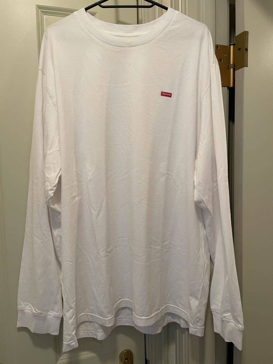 XL Supreme Small Box Logo L/S Tee White XLarge シュプリーム スモール ボックスロゴ ロングスリーブ ホワイト 白 長袖Tシャツ ロンT